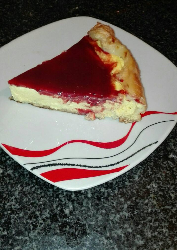 Una foto de Flan de queso con chocolate blanco en hojaldre en la olla GM g