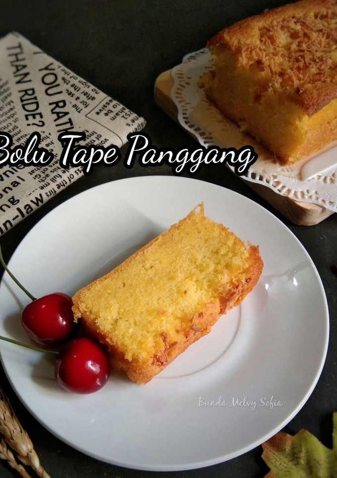 Foto resep Bolu Tape Panggang Lembut 2 telur (tanpa SP)