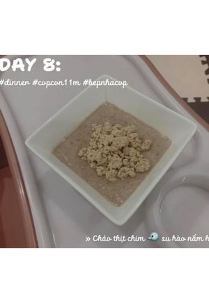 Hình của món Cháo thịt chim su hào nấm hương 🍄🟫.
