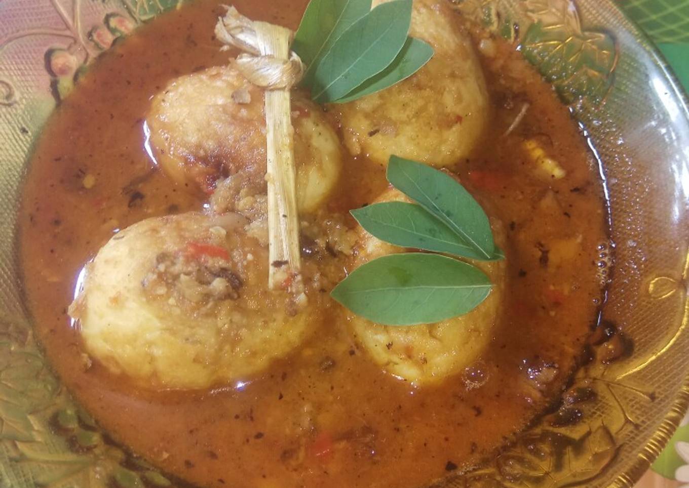 Rendang telor sederhana tanpa santan