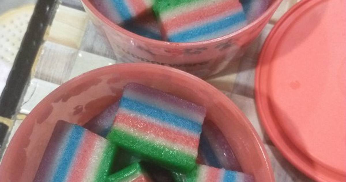 Resep Lapis Rainbow Oleh Dian - Cookpad