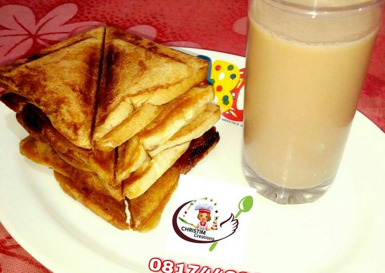 Easiest Way to Cook Yummy Butter and jam toast bread
