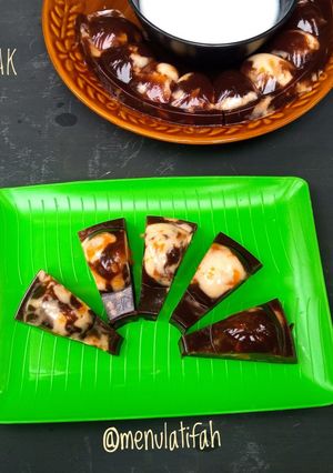 Foto resep Puding kolak ubi kuning with vla