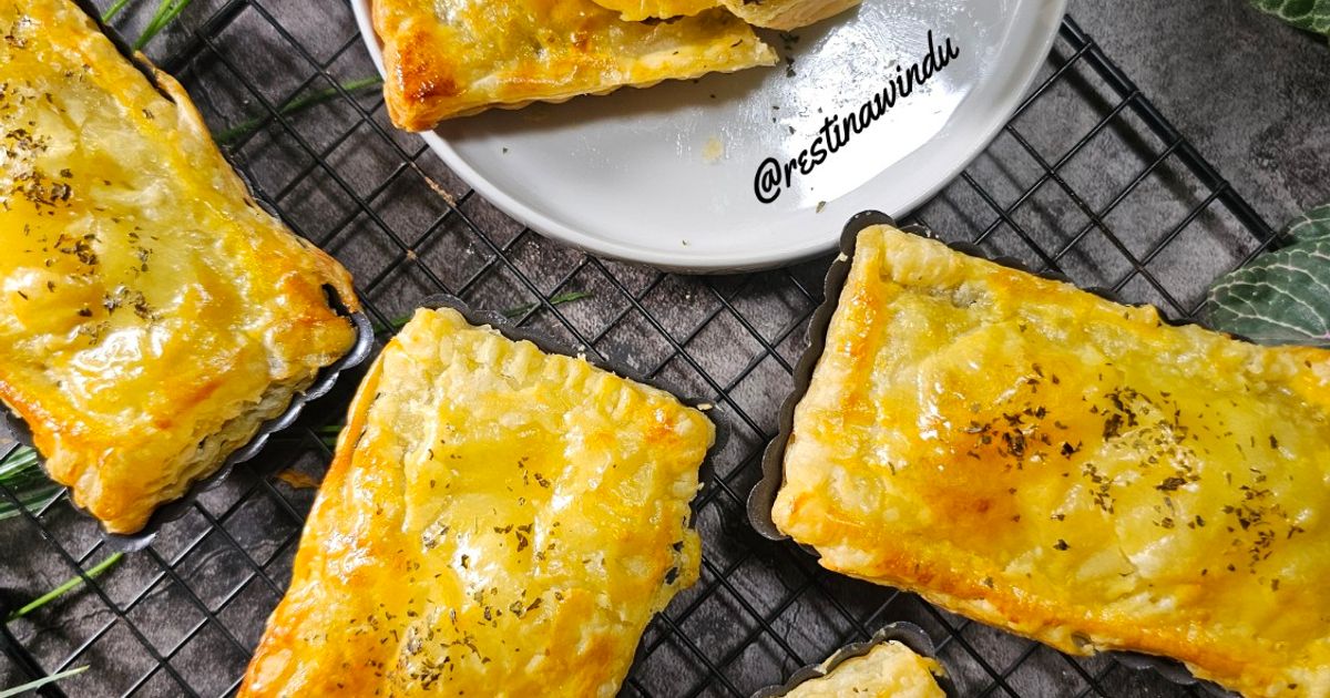 Chicken and Mushroom Pie Lembut dan Mudah