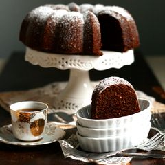 A picture of Earl Grey Chocolate Sour Cream Cake.