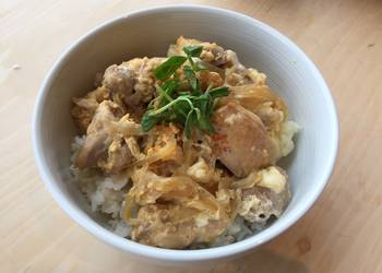 Easiest Way to Recipe Appetizing Chicken and egg rice bowloyakodon