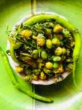 Lilva beans Broccoli bhaji