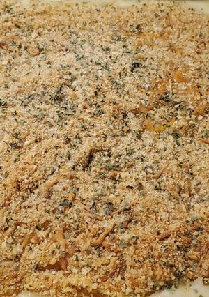 A picture of My Cheesy Baked French Cut Green Bean Casserole.