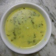A picture of Spinach kadi.
