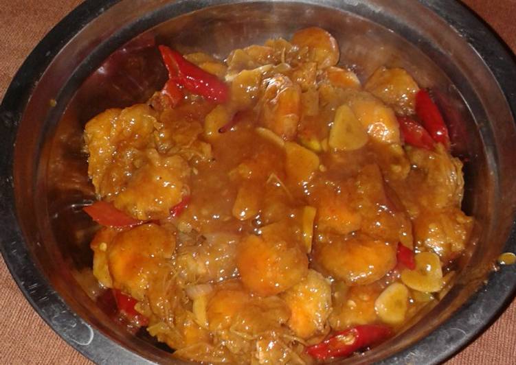 Bagaimana Membuat Udang saus sambal kecap, Enak
