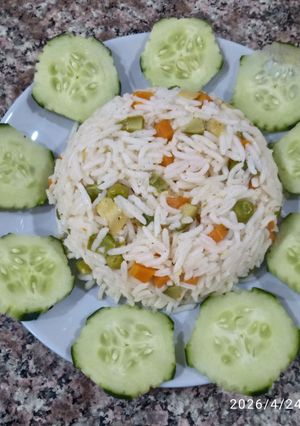 Une photo de Salade de Riz aux Légumes