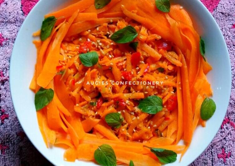 Recipe of Homemade Crunchy sesame seeds and carrot salad