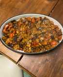Caponata Siciliana di Melanzane (caponata siciliana de berenjenas) 🇮🇹