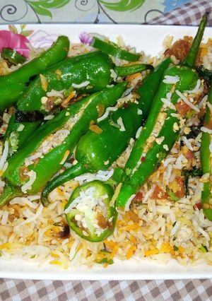 A picture of Kalmi Biryani.