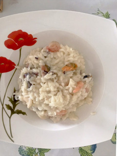Una foto de Risotto de mariscos