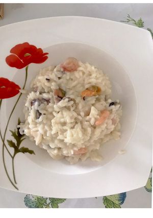 Una foto de Risotto de mariscos