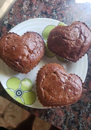 Una foto de Cupcakes de pera, canela y castañas low carb