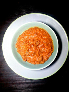A picture of Liver spiced Beans.
