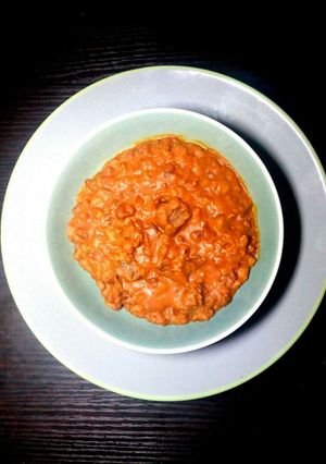 A picture of Liver spiced Beans.