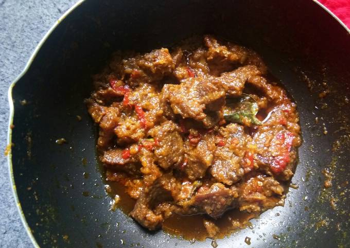 Standar Bagaimana cara memasak Rendang sapi no ribet  sedap