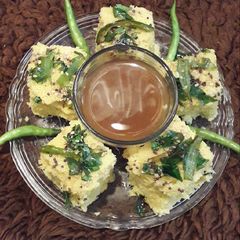 Khaman dhokla A picture of Khaman dhokla.
