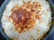 Une photo de crème fraîche spaghetti