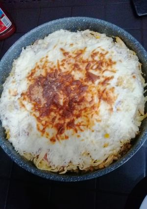Une photo de Spaghetti avec la sauce blanche 🍝🤩
