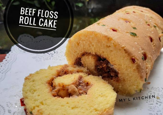 Beef Floss Roll Cake