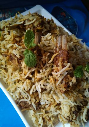 A picture of Succulent Awadhi Mutton Biryani :).