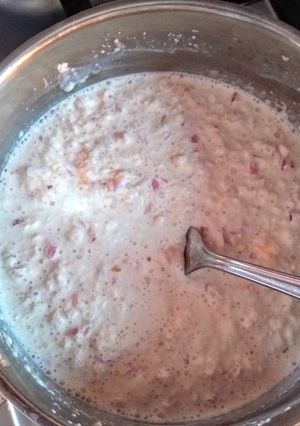 A picture of Bread sauce with onion.