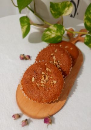 عکسی از دستور کاپ کیک خرما و گردو