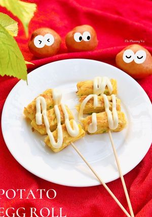 Hình của món Trứng cuộn khoai tây.