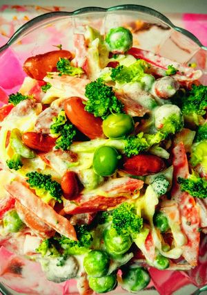 A picture of Mexican salad in Indian style.