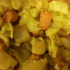 A picture of Ethiopian Cabbage Potatoes & Carrots.