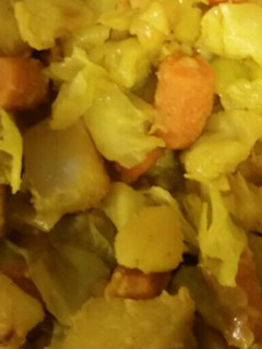 A picture of Ethiopian Cabbage Potatoes & Carrots.