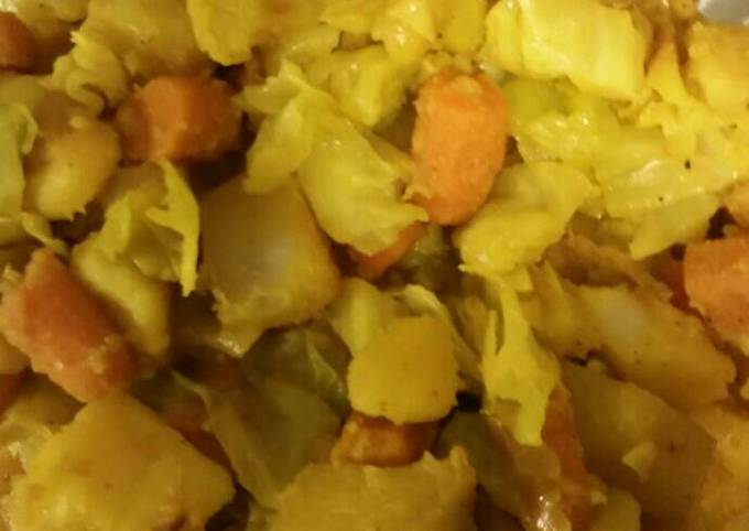 Ethiopian Cabbage Potatoes & Carrots