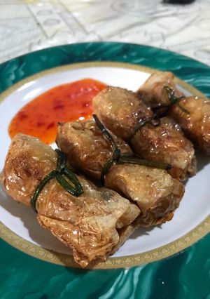 Foto resep Lumpia ayam udang kulit tahu