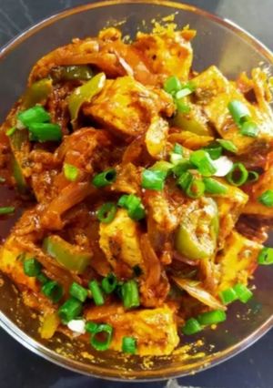 A picture of Paneer Jalfrezi.
