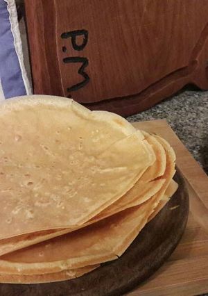 Una foto de Panqueques con harina integral y leche descremada