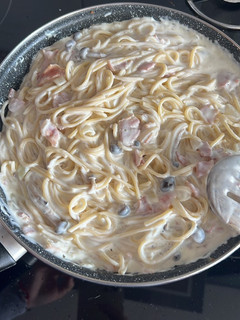 Una foto de Espagueti carbonara