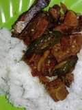 Asam manis ikan asin dan tempe