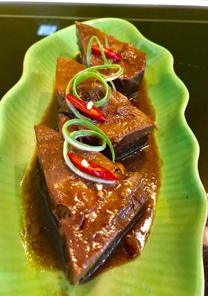 Hình của món Mít non kho Coca.