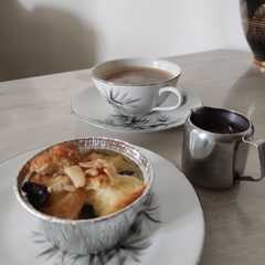 A picture of Chocolate custard for breadpudding.
