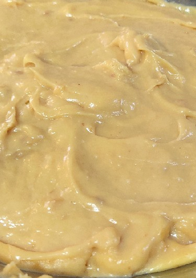 Una foto de Crema pastelera de turrón