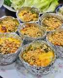 Hàu nướng trứng cút phô mai với nồi chiên không dầu