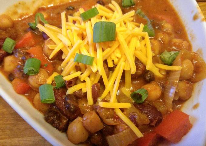 Recipe of Favorite 3-Bean Vegetarian Chili