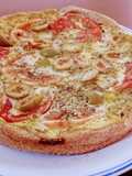 Tarta de cebolla tomate y queso 🍅 🧅 🧀