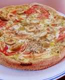 Tarta de cebolla tomate y queso 🍅 🧅 🧀