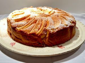 Foto principal de Pastel de mascarpone y manzana
