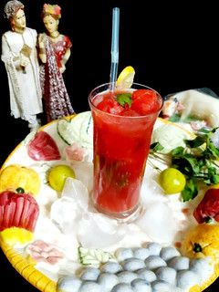 A picture of Watermelon- Mint Lemon Mocktail.